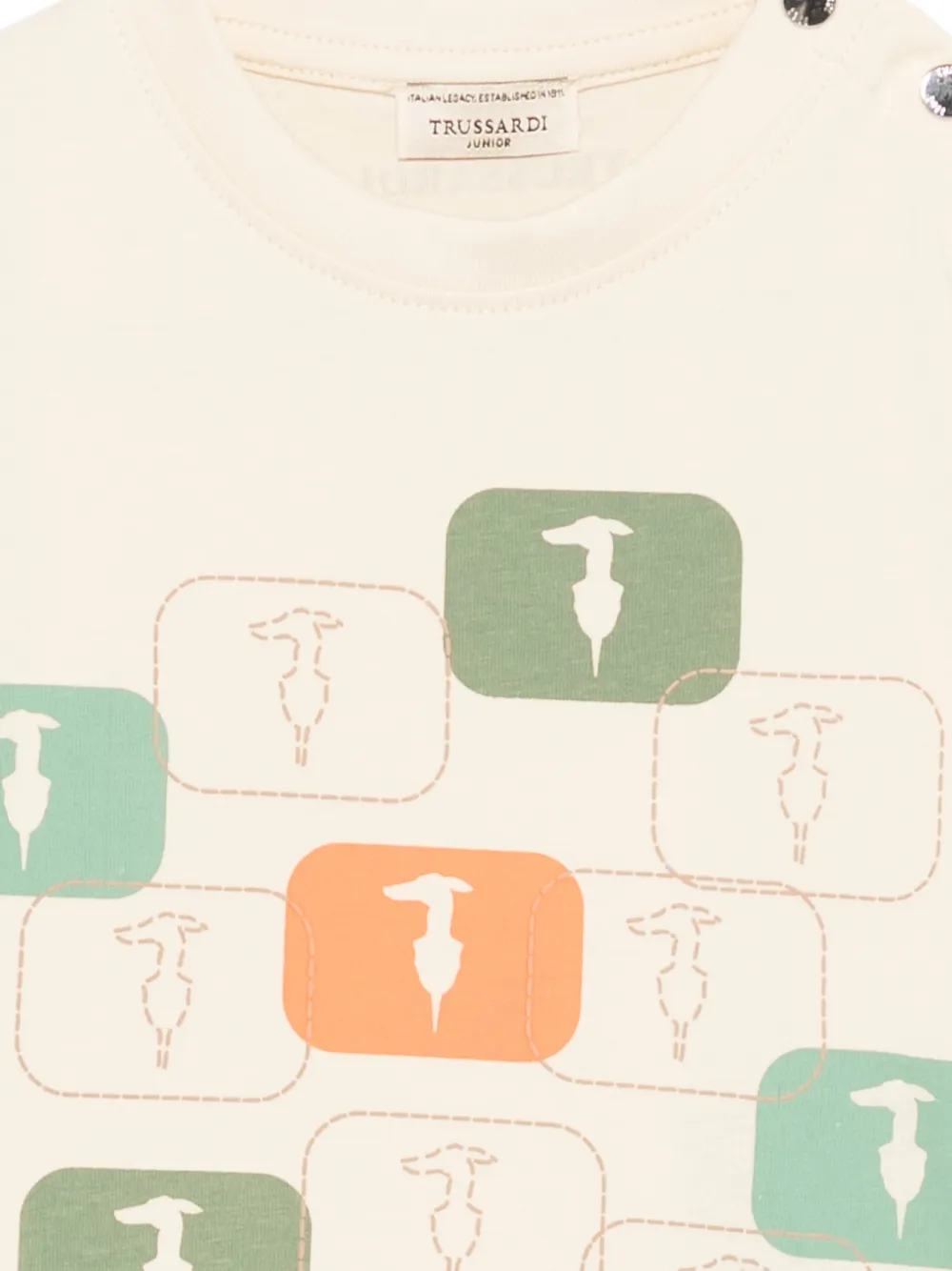 TRUSSARDI JUNIOR T-shirt met grafische print Beige