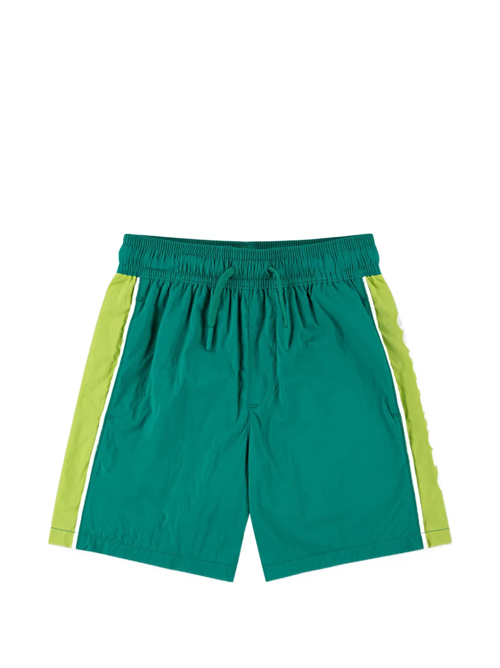 Converse Kids drawstring colour-block shorts - Verde