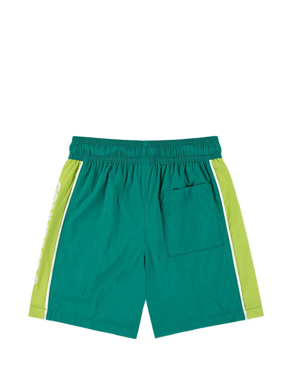  Converse Kids Drawstring Colour-block Shorts - Green 