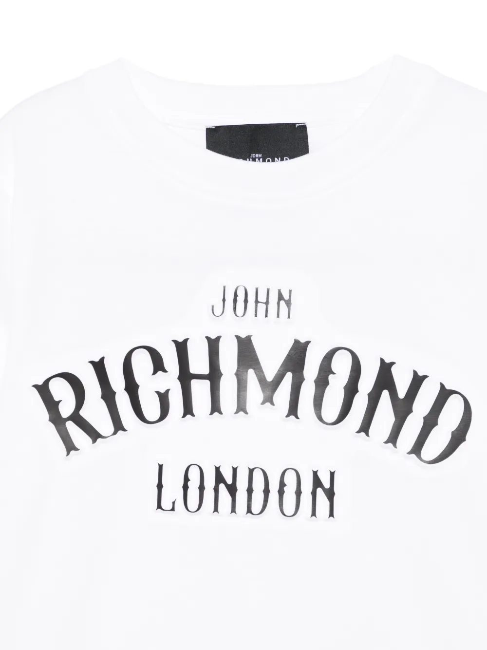 John Richmond Junior T-shirt met logo-reliëf Wit