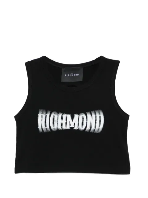 John Richmond Junior camiseta con logo estampado