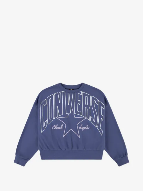 Converse Kids Chuck Taylor star logo sweatshirt