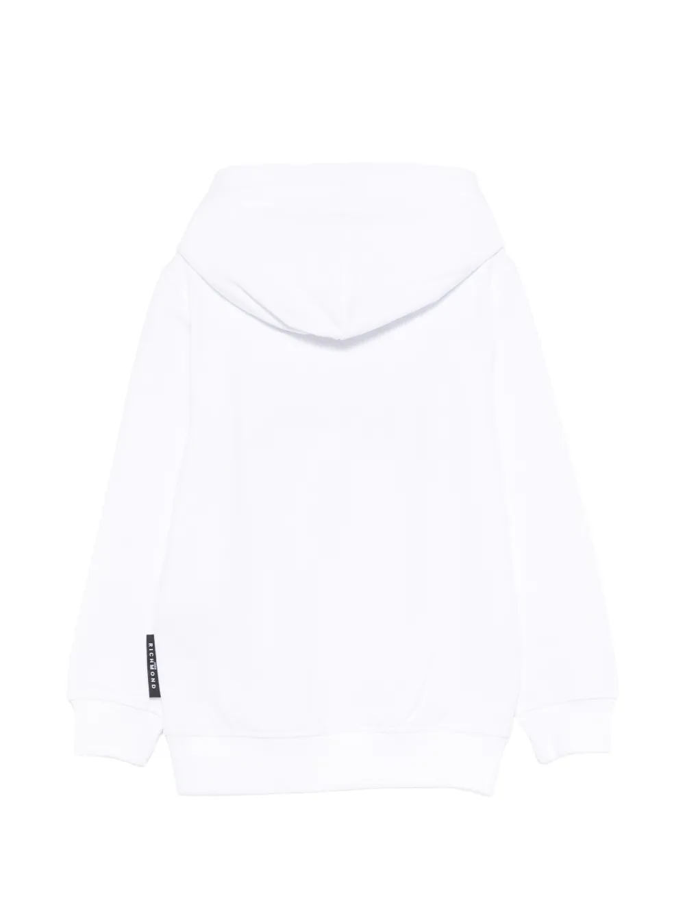 John Richmond Junior Hoodie met buidelzak Wit