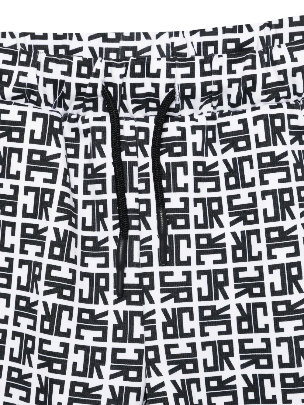  John Richmond Junior Monogram-patterned Shorts Set - Black 