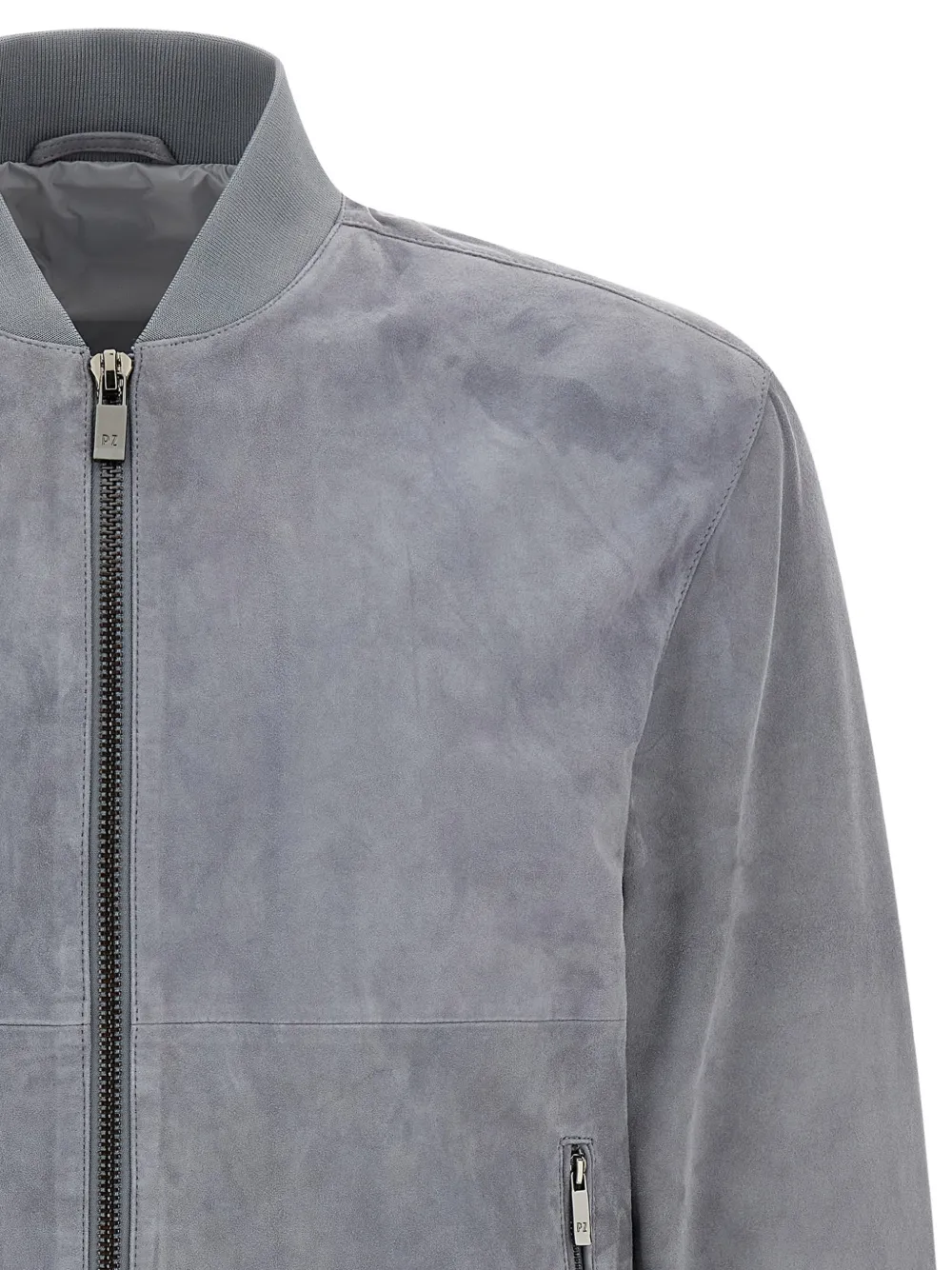 Zip-Up Suede Jacket