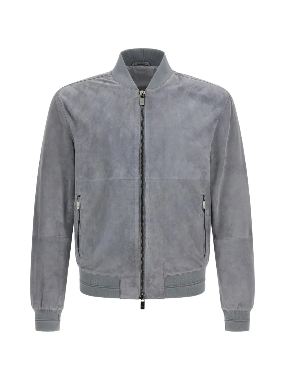 Pal Zileri zip-up suede jacket - Grigio