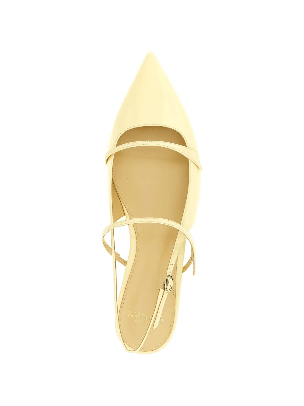 Alexandre Birman Tita lakleren slingbacks Geel