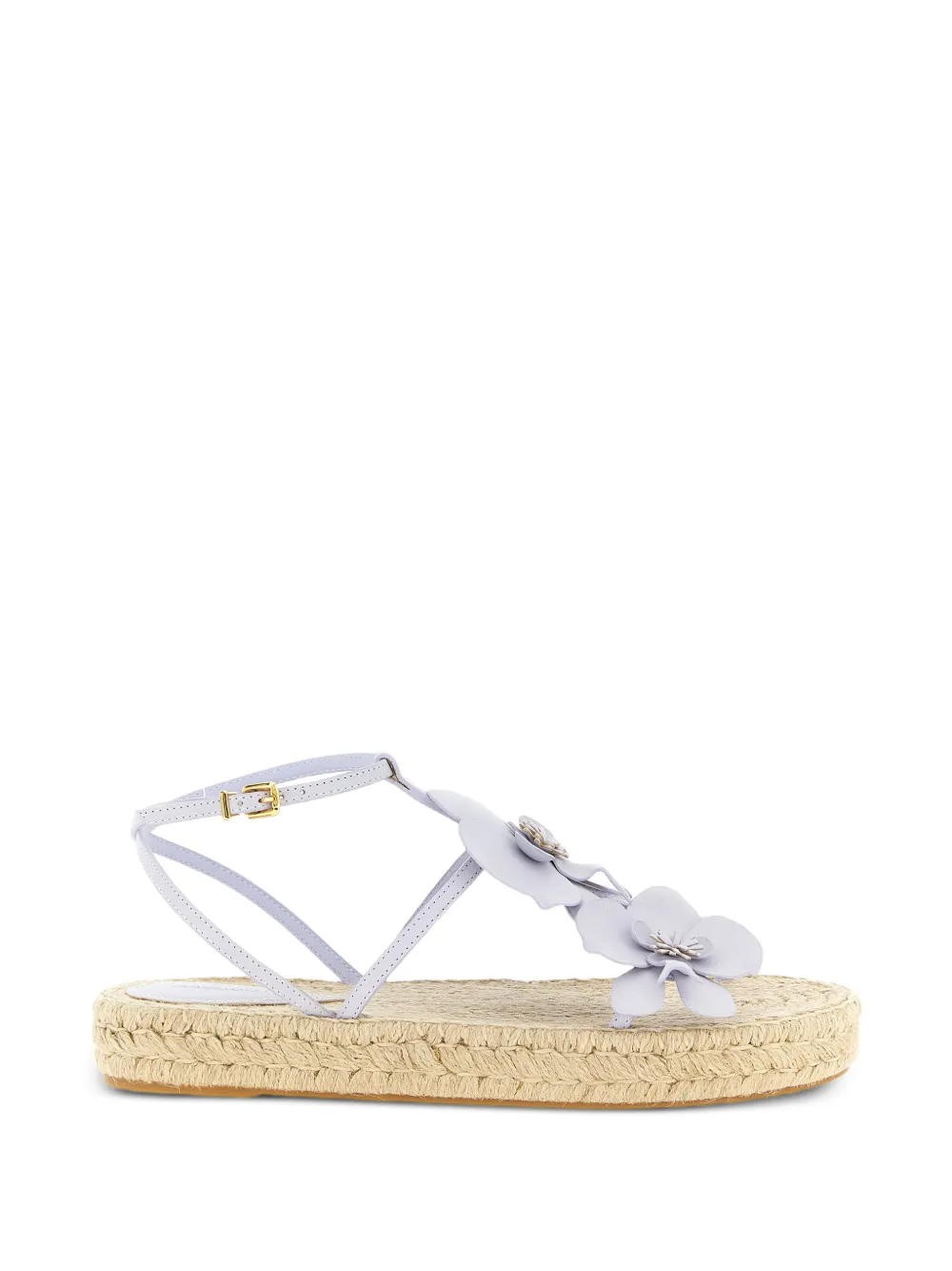 ZIMMERMANN - Orchid espadrilles verfraaid met bloemen - dames - kalfsleer/rubber
