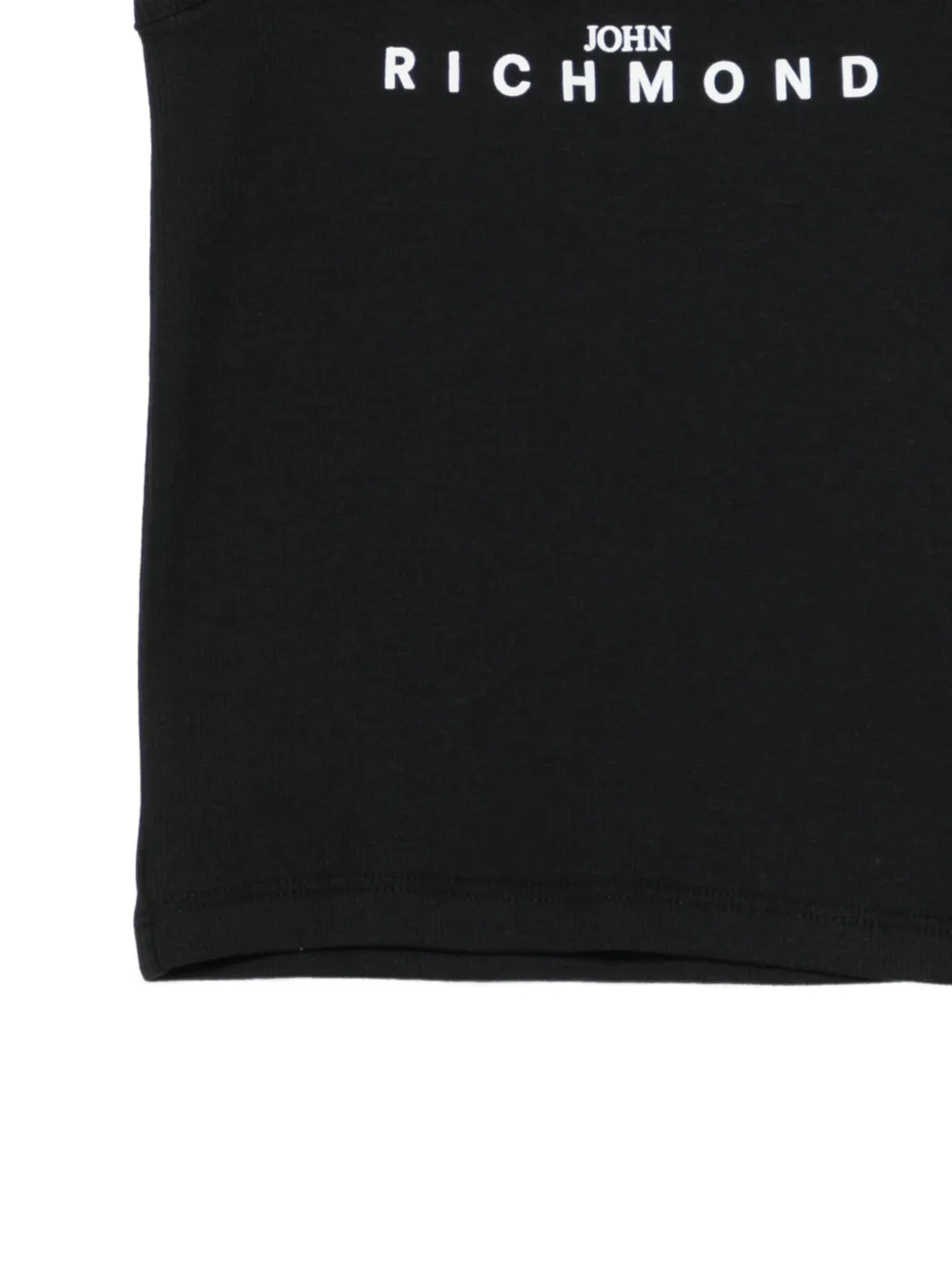 John Richmond Junior Tanktop met logodetail Zwart