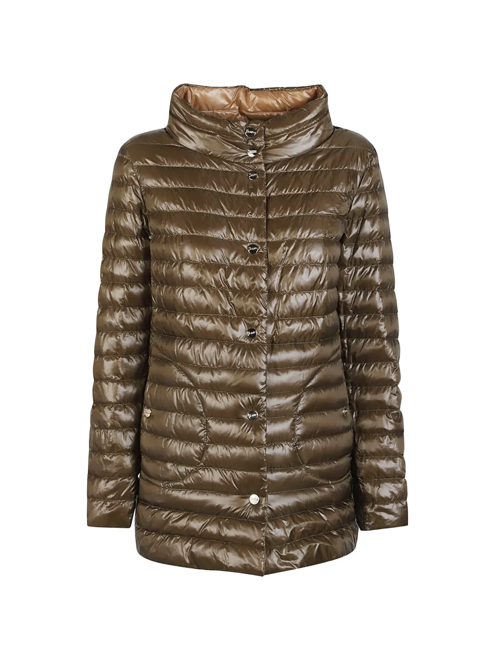  Herno Cappotto Con Bottoni - Marrone 