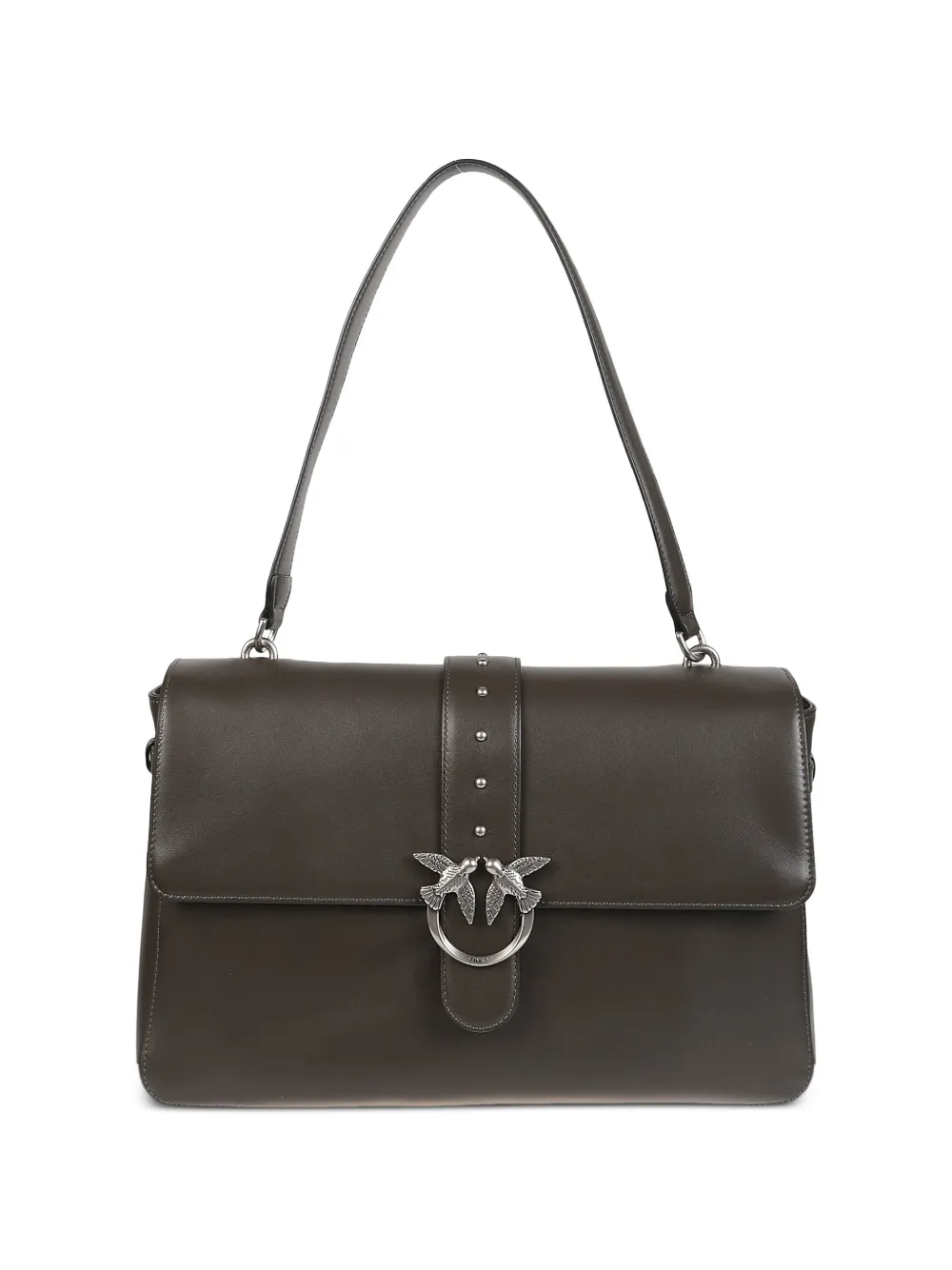 PINKO studded leather shoulder bag - Verde