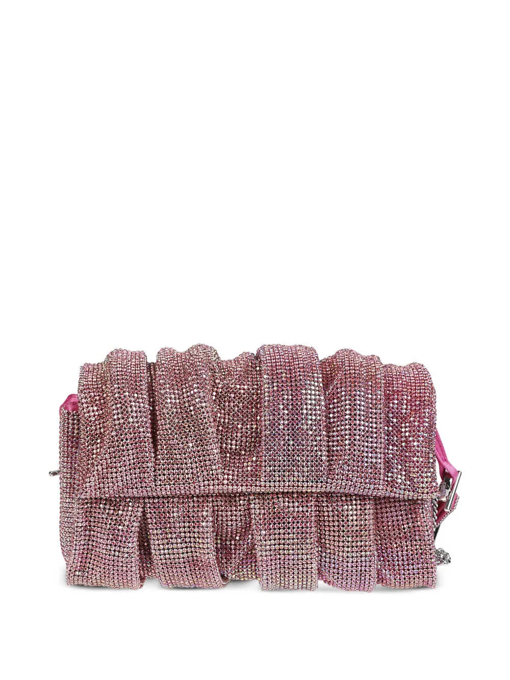 Benedetta Bruzziches Iris aluminium-embellished shoulder bag - Rosa