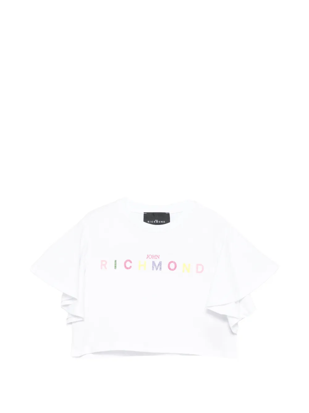 John Richmond Junior ruffled T-shirt - Bianco