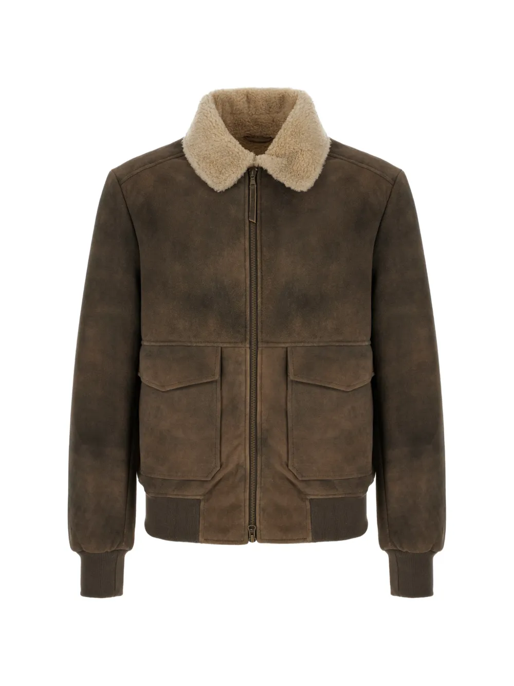 COLAMARINO shearling bomber jacket - Brown