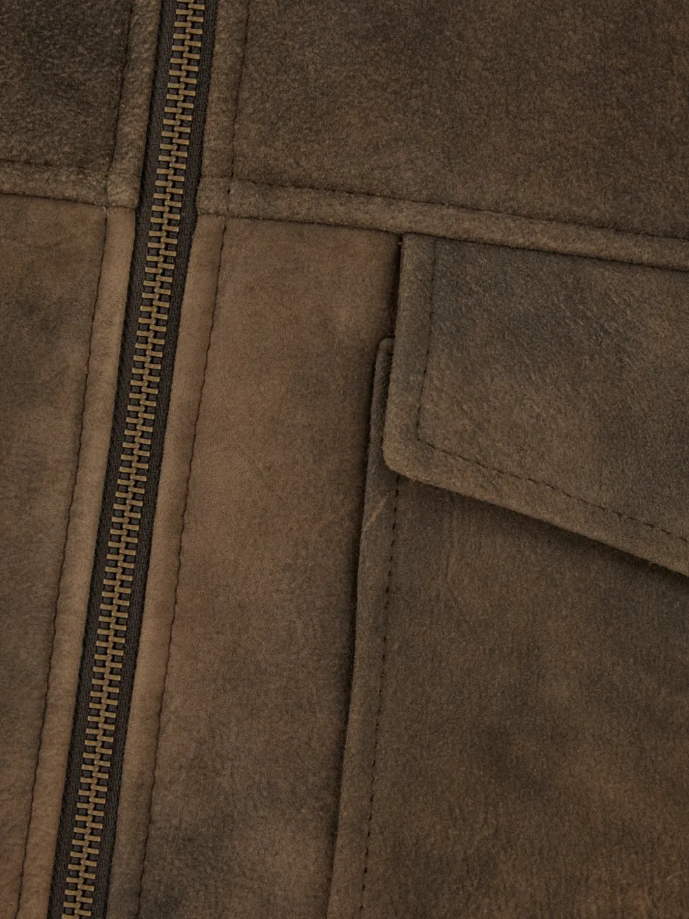  Colamarino Shearling Bomber Jacket - Brown 