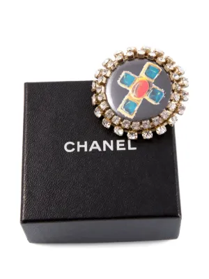 CHANEL Pre-Owned 1997 ココマーク ターンロック ブローチ | ゴールド