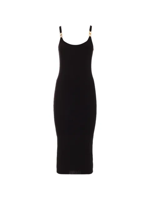 Just Cavalli vestido midi con detalle de tiras