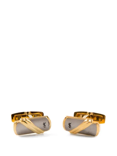 Saint Laurent Pre-Owned brazalete rectangular 1990