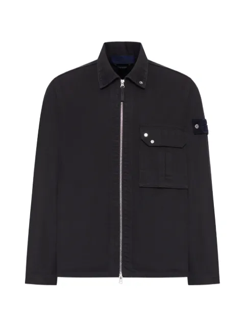 Stone Island zip falp-pocket shirt
