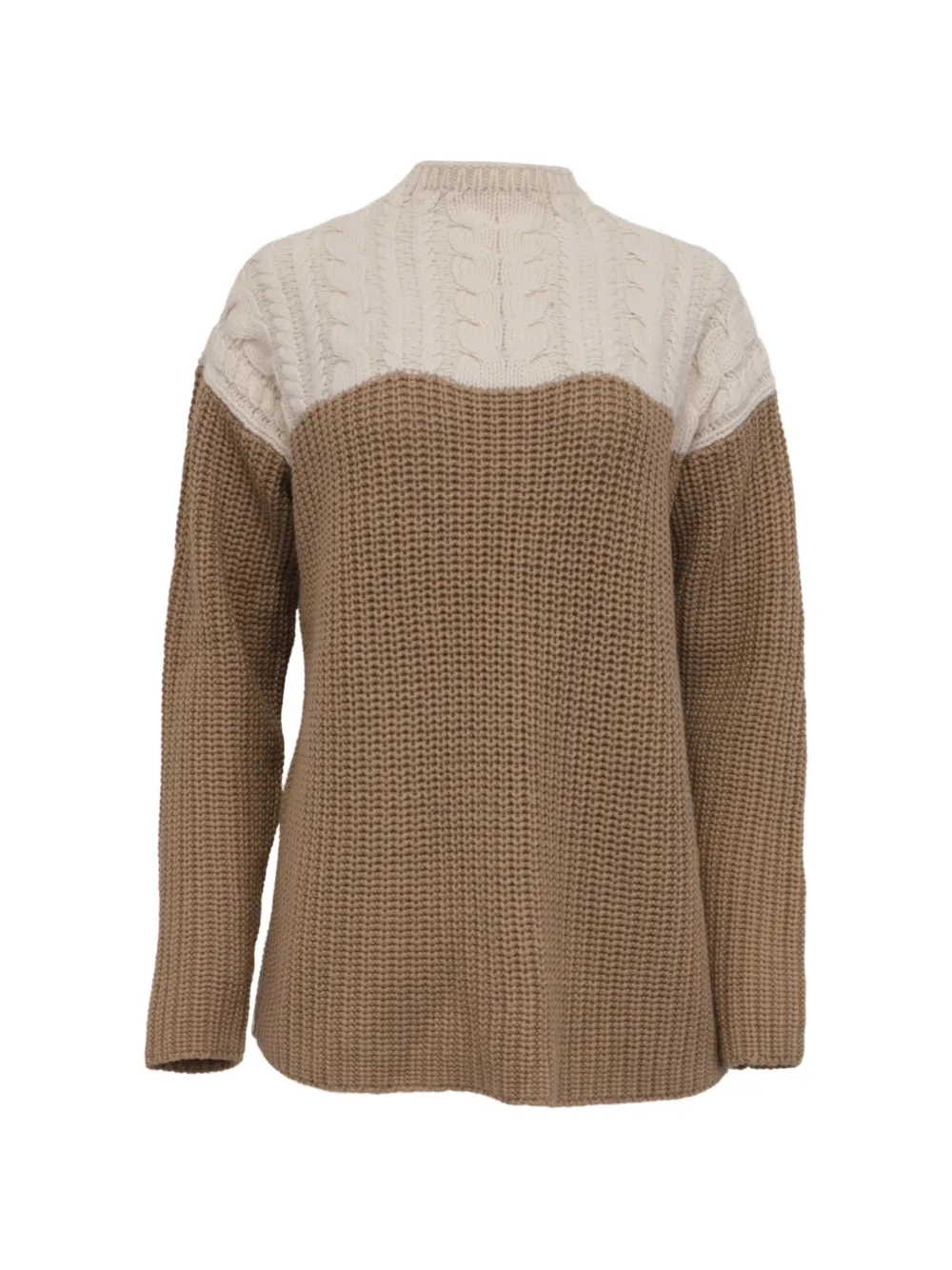 SANDRO cable-knit jumper - Marrone