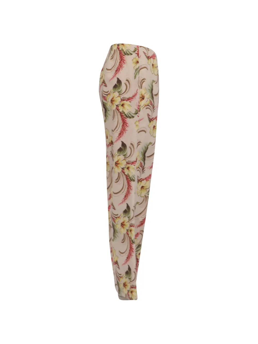 Floral-Print Wide-Leg Trousers