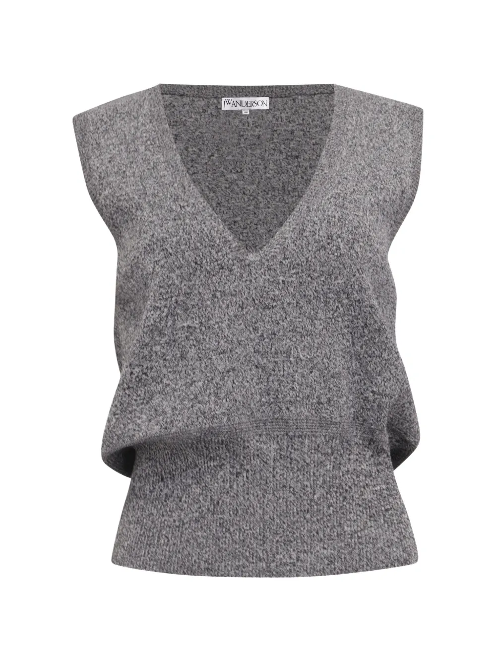 JW Anderson lace-trim vest - Grigio