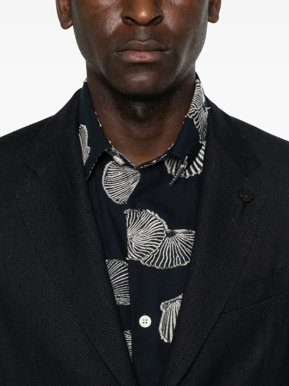 Lardini Blazer met opgestikte zak Blauw