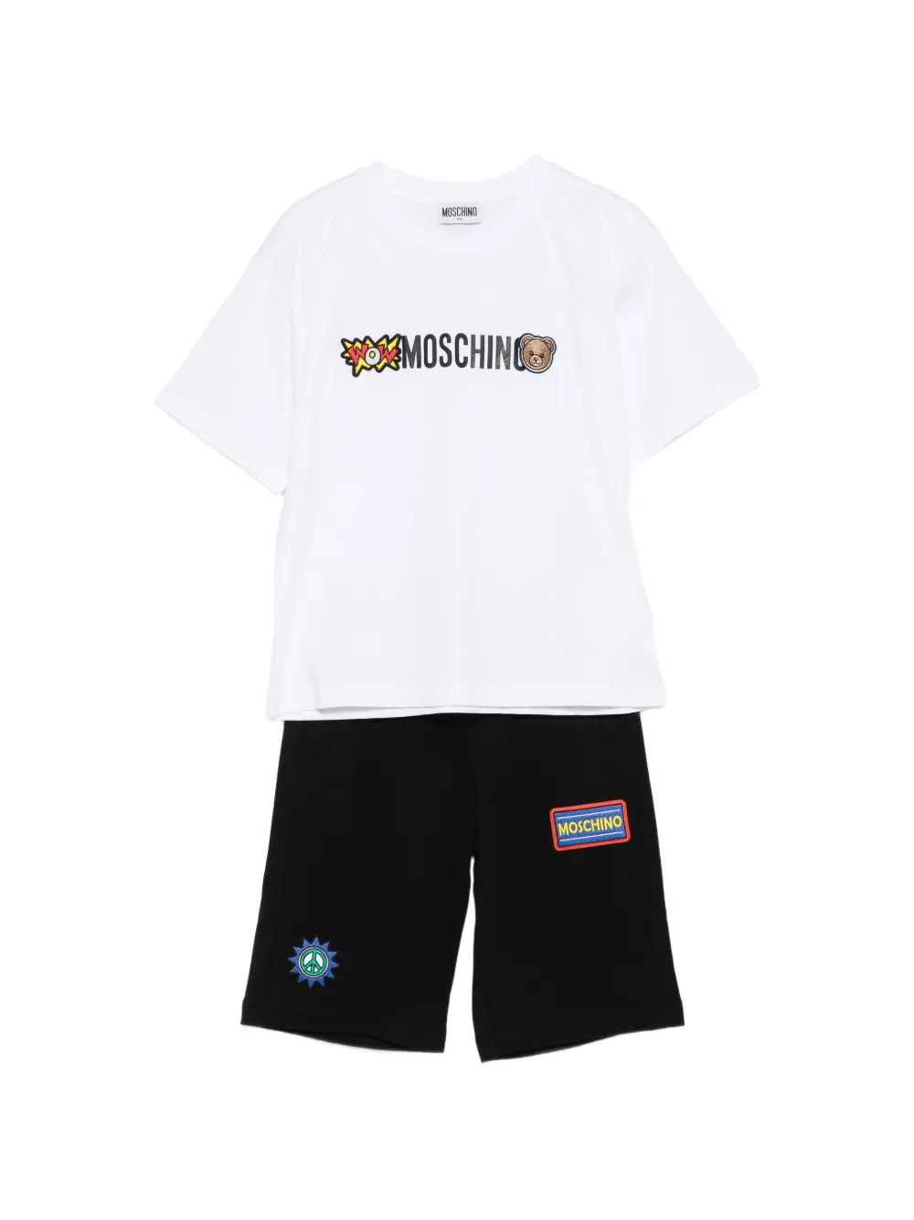 Moschino Kids logo tracksuit set (set of two) - Bianco