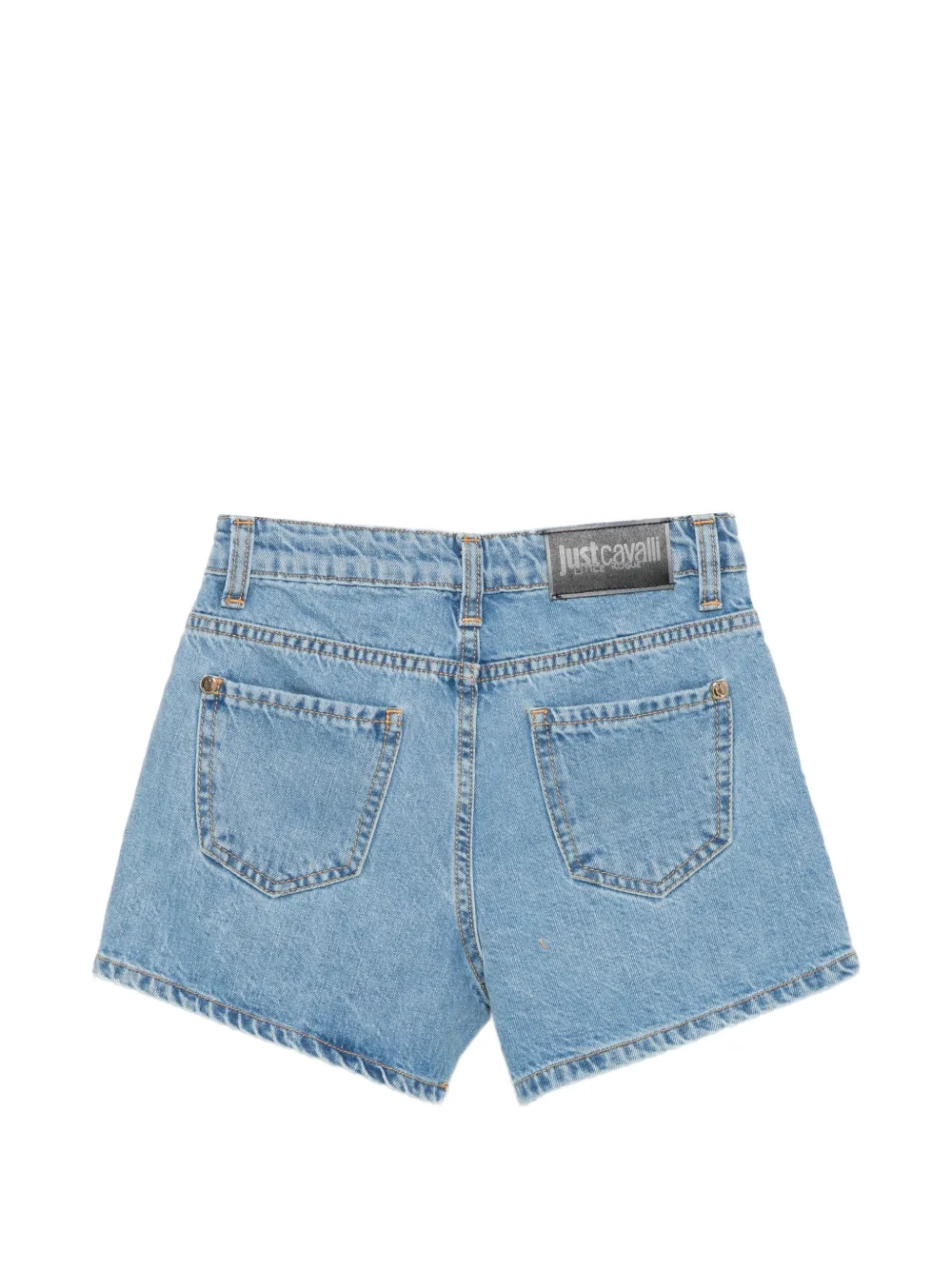  Roberto Cavalli Junior Embroidered Shorts - Blue 