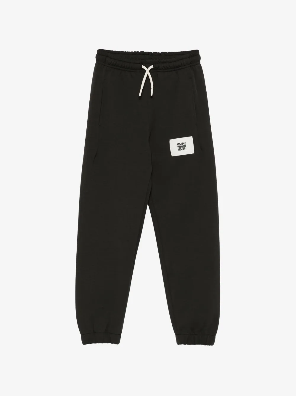 MSGM Kids logo-patch tracksuit bottoms | Black | Image 1