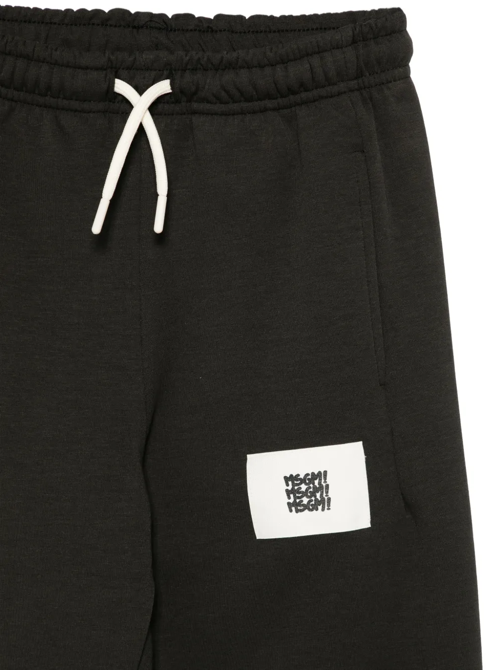 MSGM Kids Trainingsbroek met logoprint Zwart
