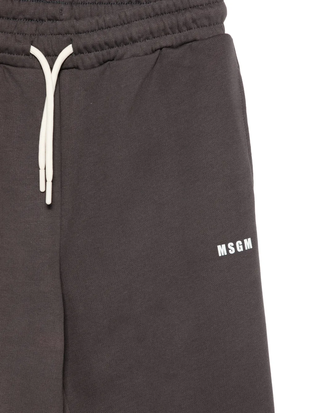  Msgm Kids Drawstring Track Pants - Grey 