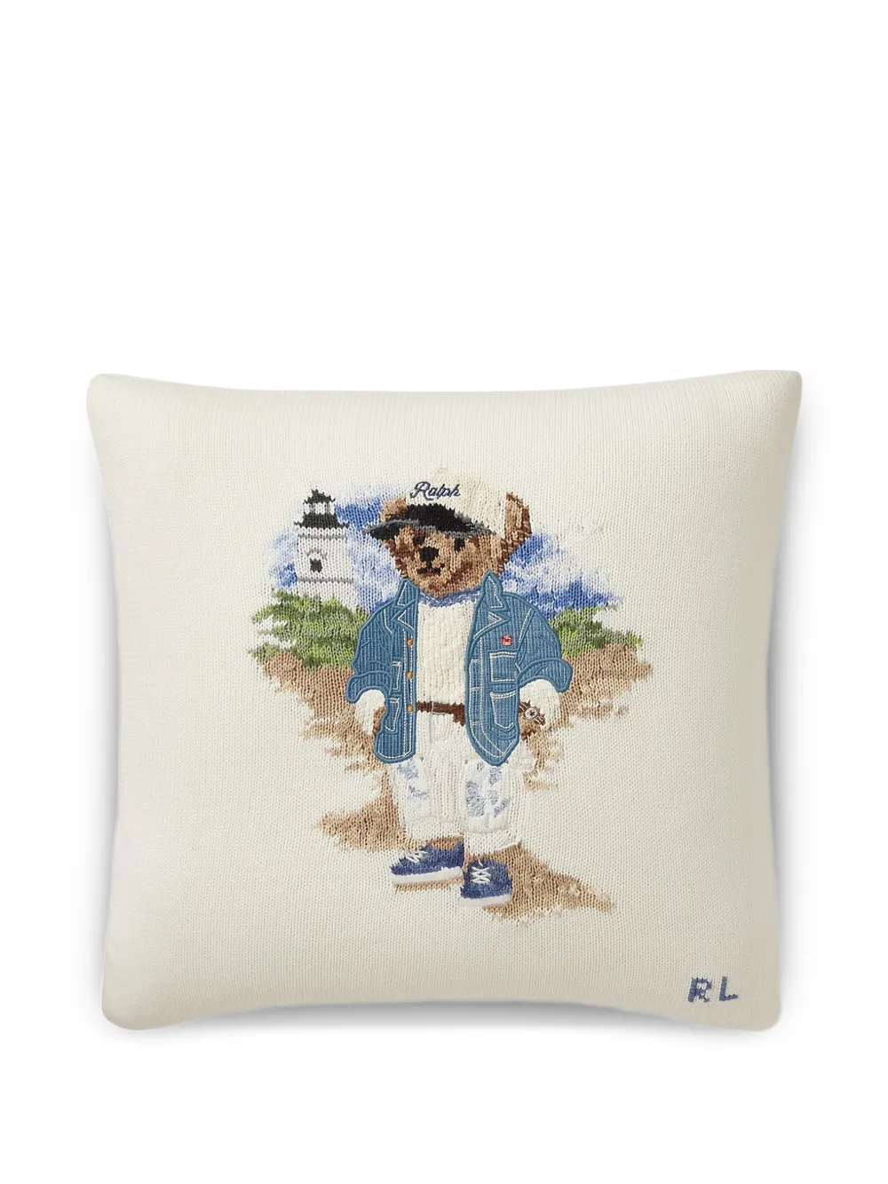 Ralph Lauren Home sea bear graphic cushion - Toni neutri