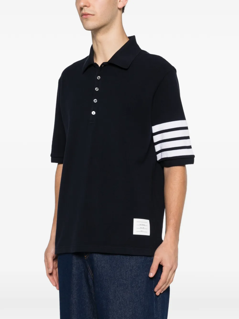 Thom Browne Poloshirt met korte mouwen Blauw