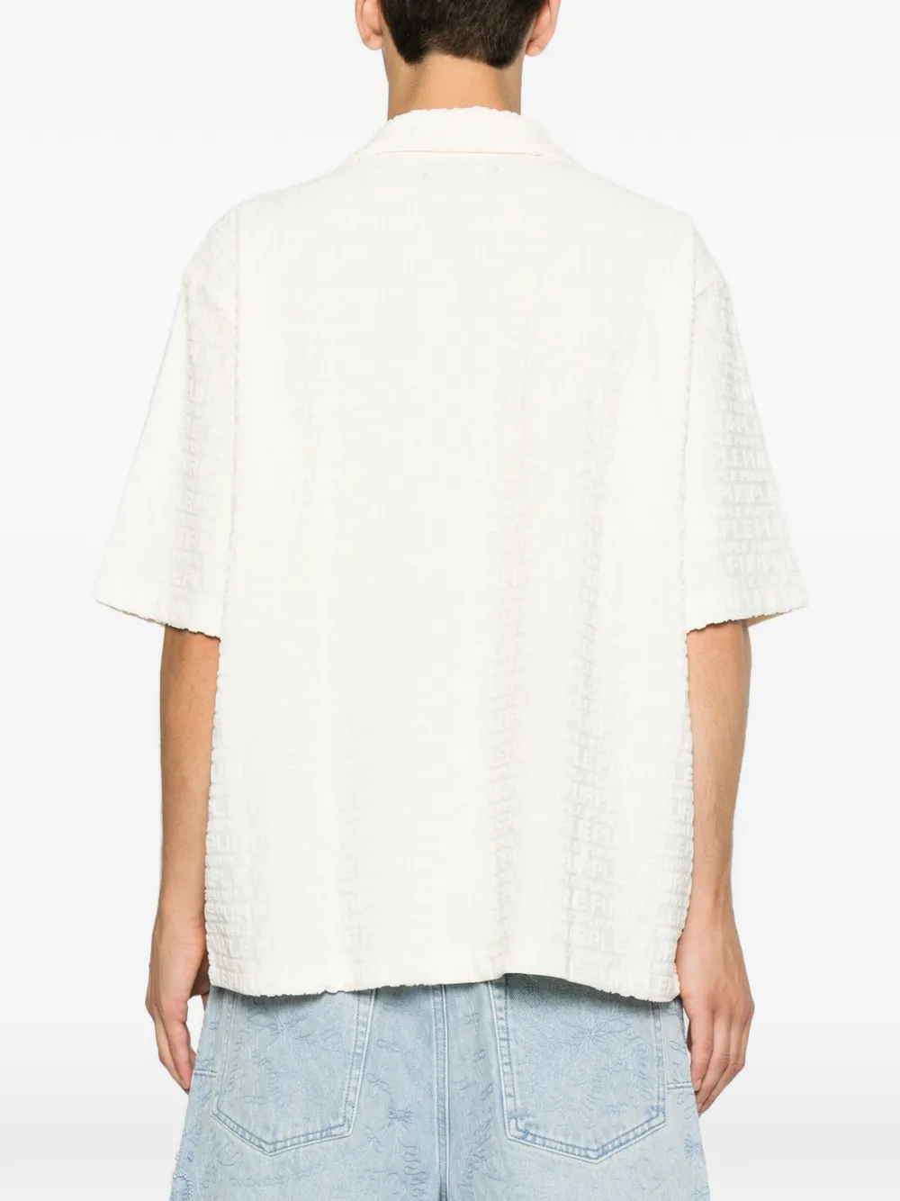 Purple Brand T-shirt met logo-reliëf Beige