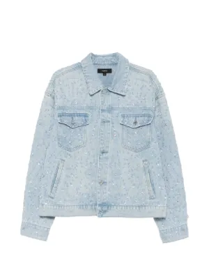 Balenciaga ロゴ デニムジャケット | ブルー | FARFETCH JP