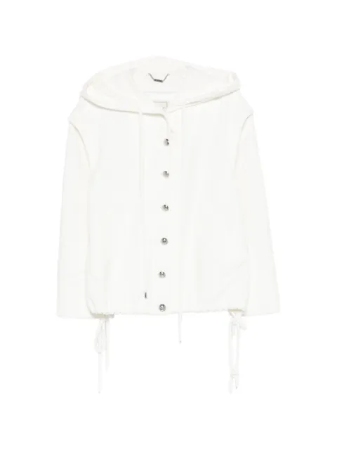 Blumarine hooded bouclé jacket