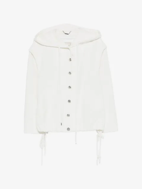 Blumarine hooded bouclé jacket