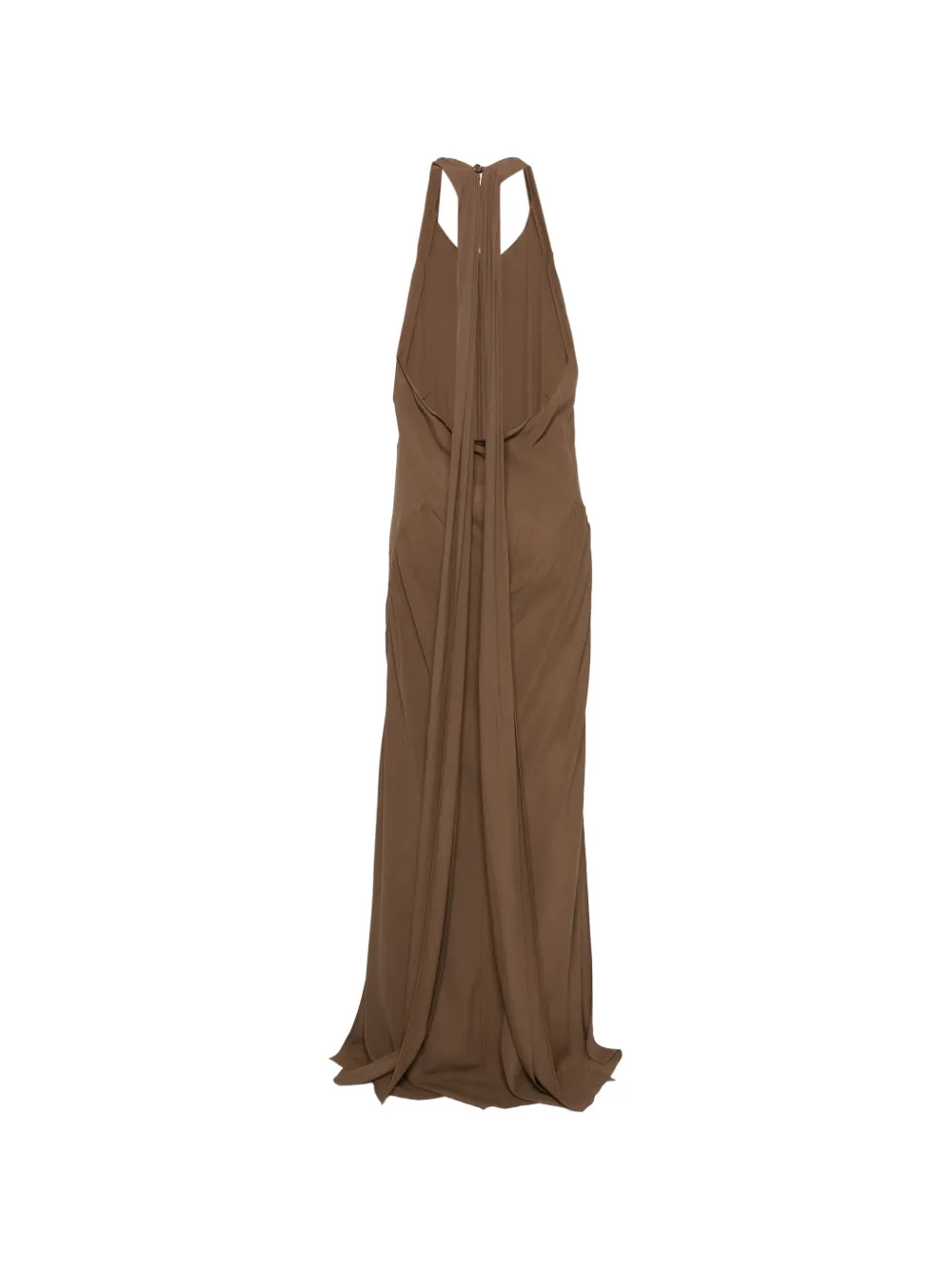 Blumarine Maxi-jurk met halternek Bruin