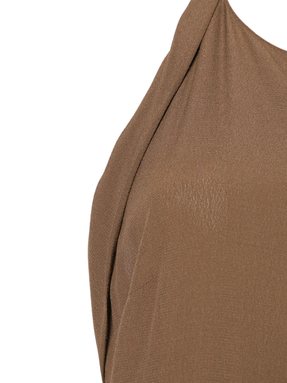 Blumarine Maxi-jurk met halternek Bruin