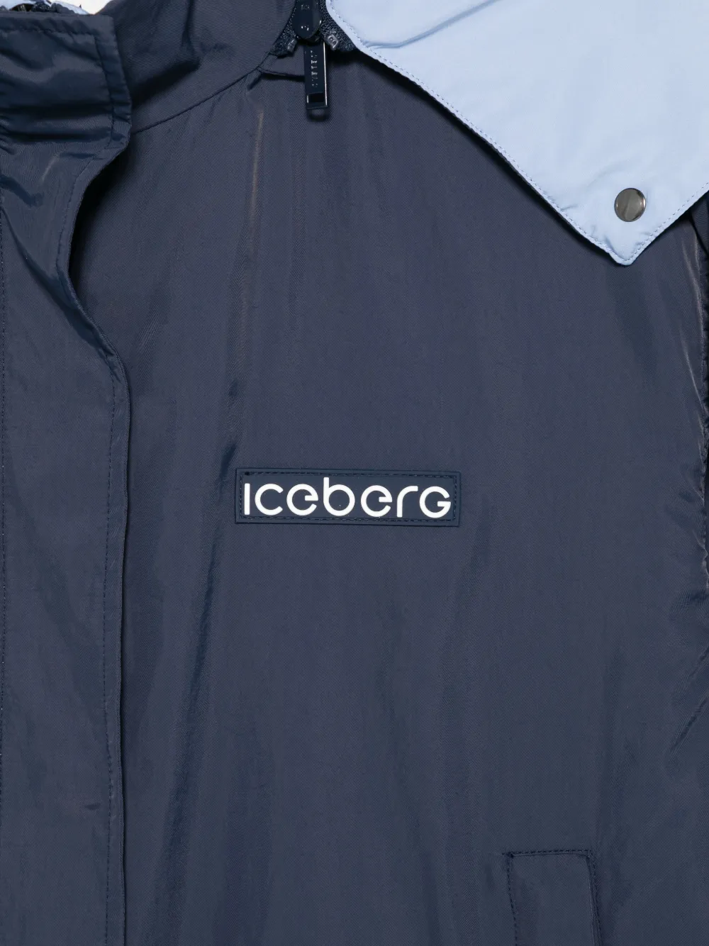  Iceberg Logo-patch Jacket - Blue 