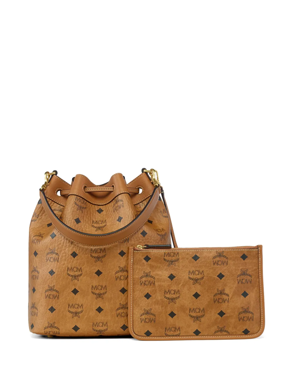 MCM Dessau bucket-tas Beige