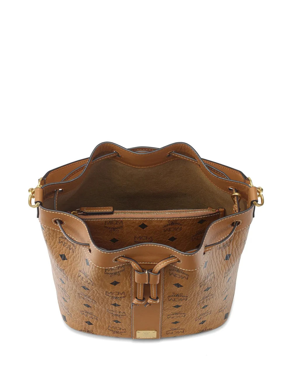 MCM Dessau bucket-tas Beige