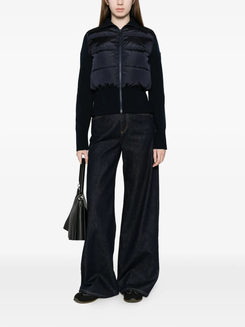  Canada Goose Quilted Knit Jacket - Blue 