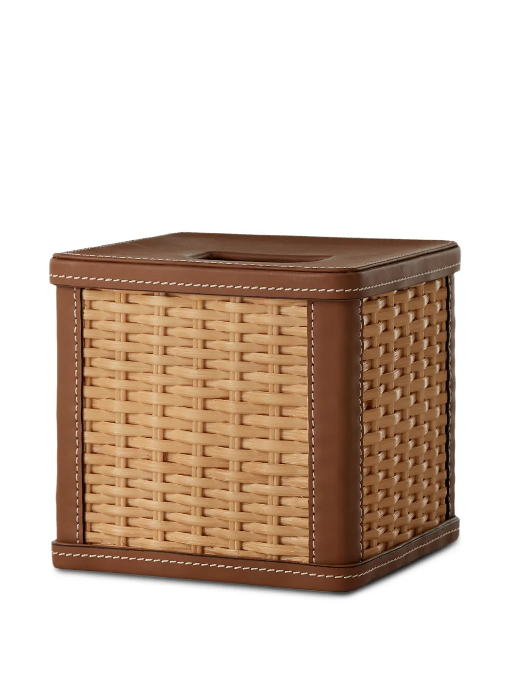 Ralph Lauren Home woven stitched tissue box - Toni neutri