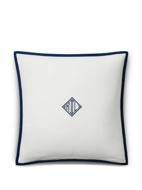 Ralph Lauren Home logo border cushion
