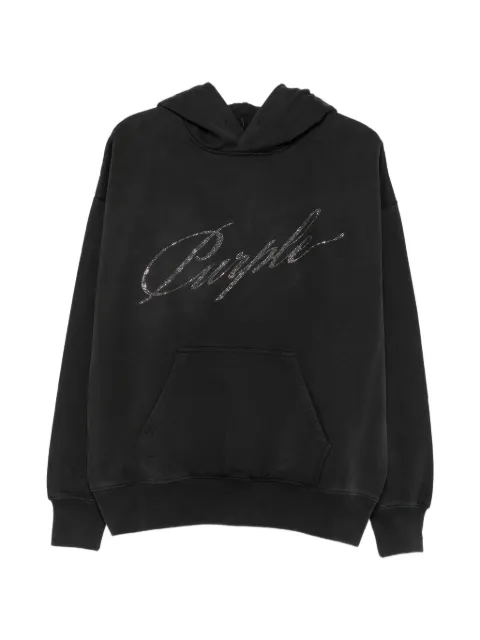 Purple Brand crystal-logo hoodie