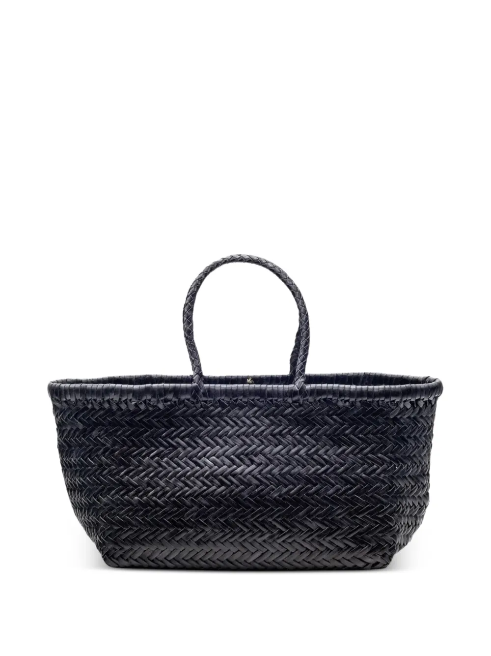 DRAGON DIFFUSION small Triple Jump woven-design tote bag - Nero