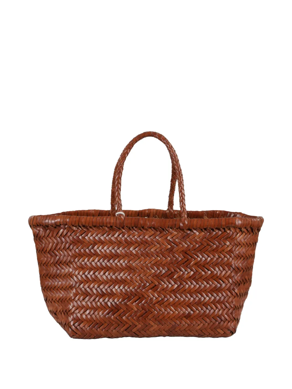 DRAGON DIFFUSION woven-design tote bag - Marrone