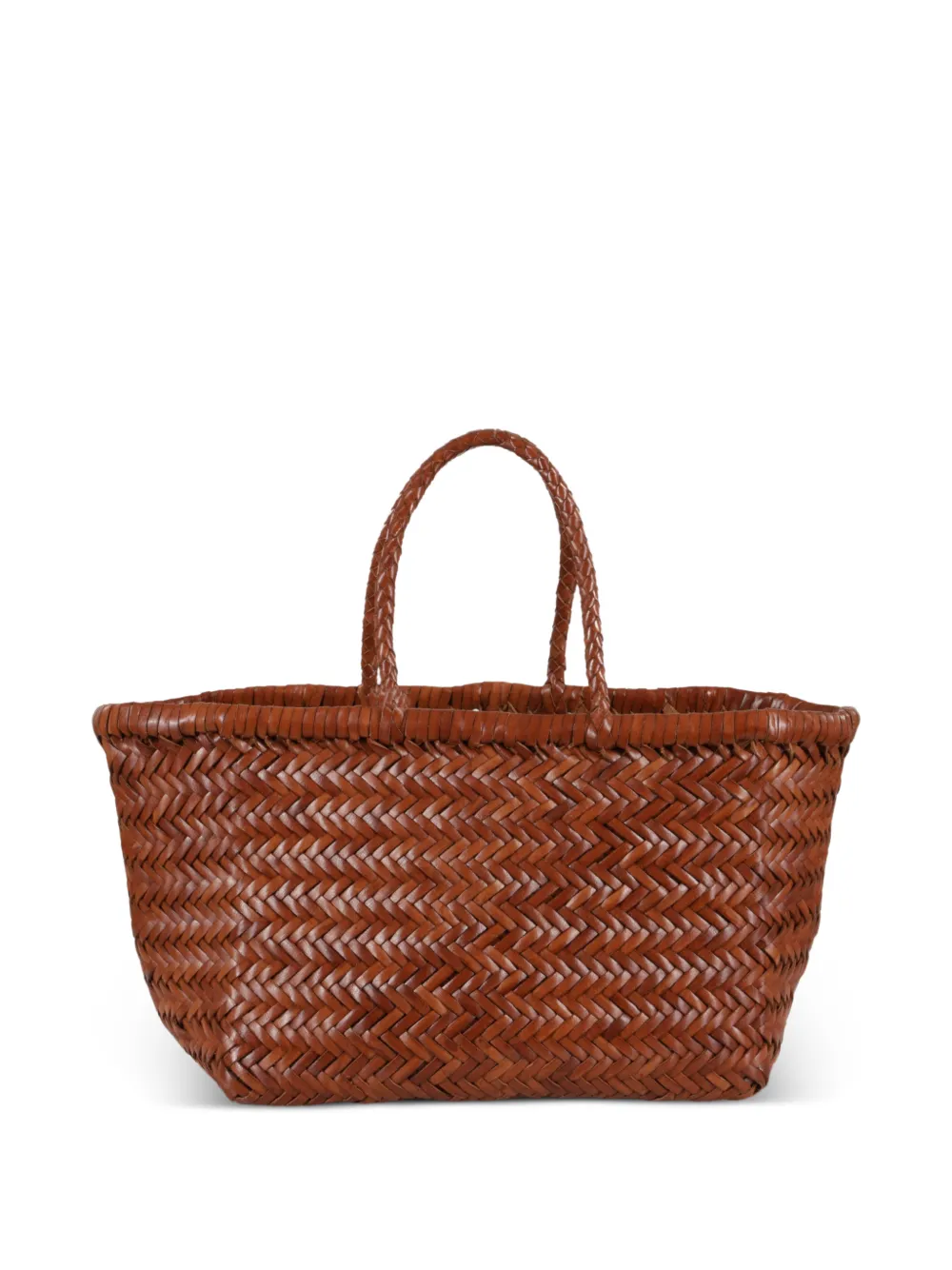 DRAGON DIFFUSION woven-design tote bag - Marrone